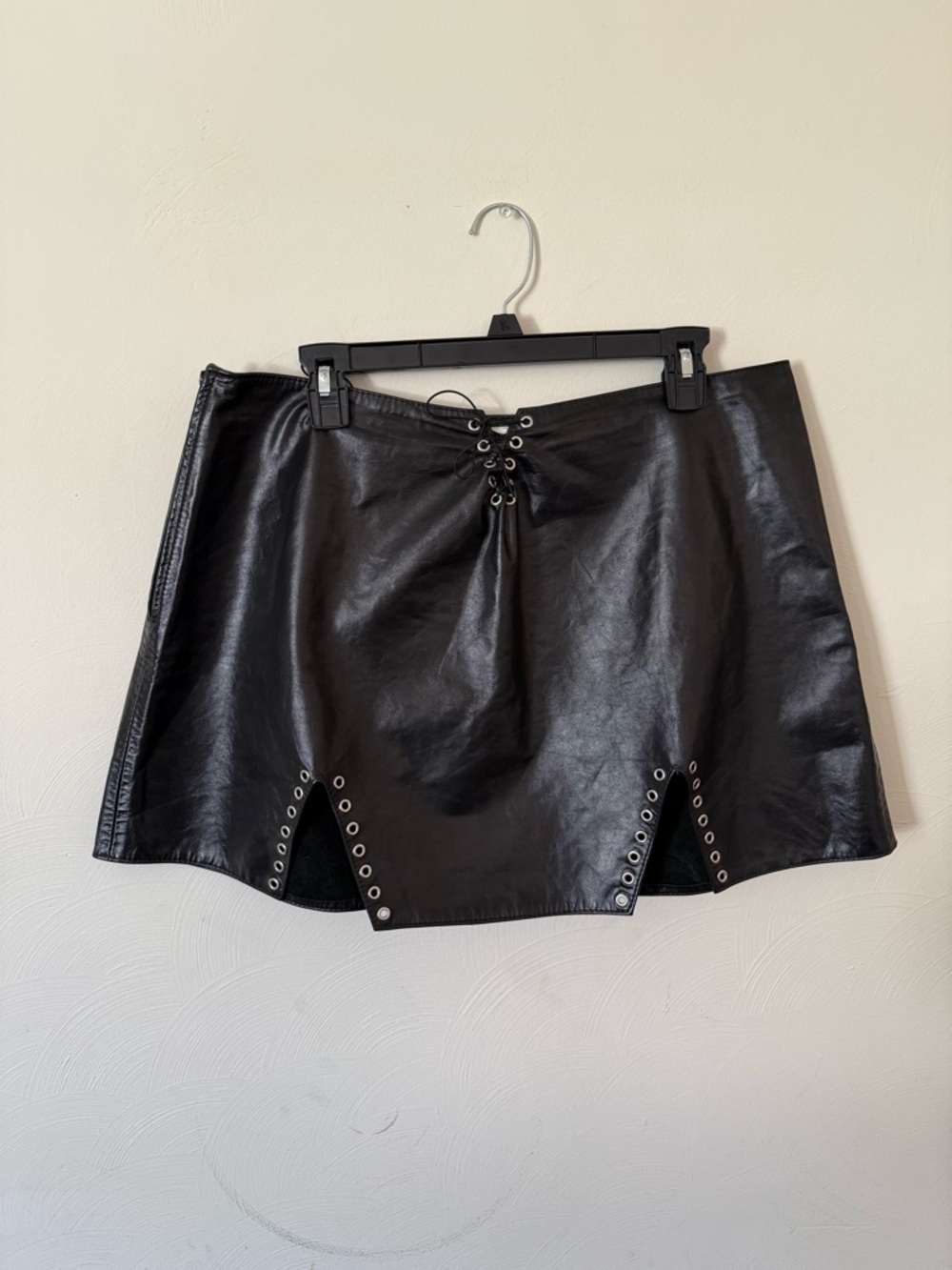 Plus Size Vintage Bordello by Stormy Leather Mini Skirt - Womens XL { 12-16 }
